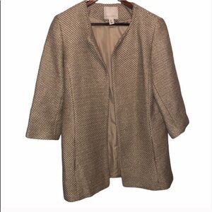 Women’s Mercer & Madison Metallic Gold Coat